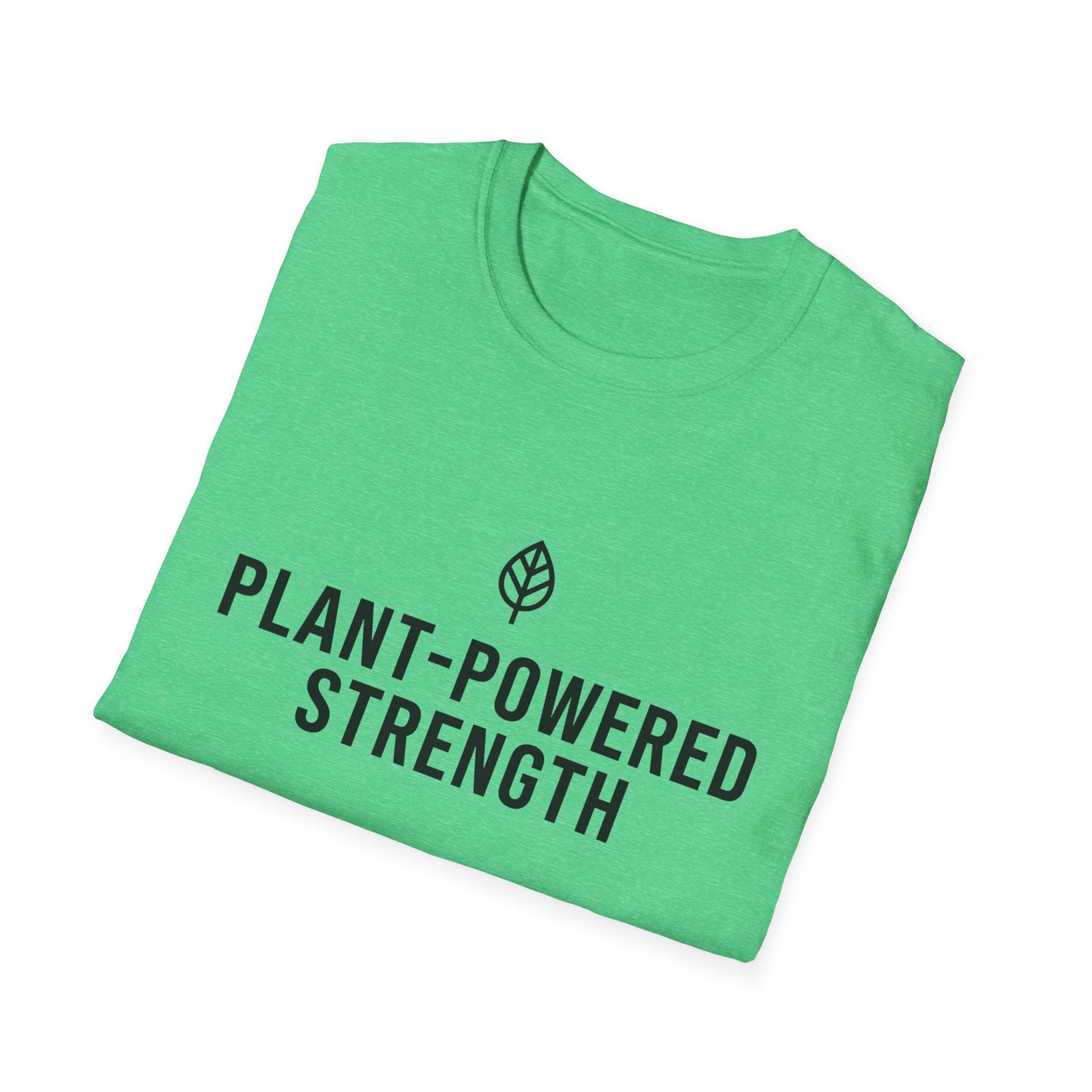 Plant-Powered Strength with Leaf Motif T-Shirt