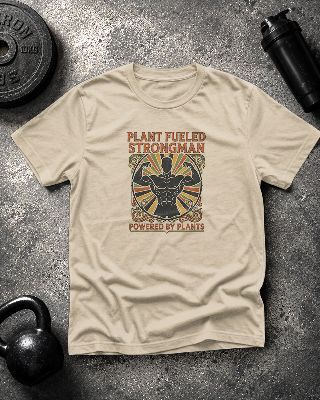[Retro] Plant-Fueled Strongman Tee