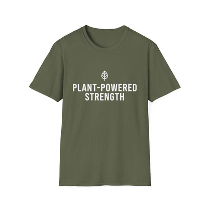 Plant-Powered Strength with Leaf Motif T-Shirt