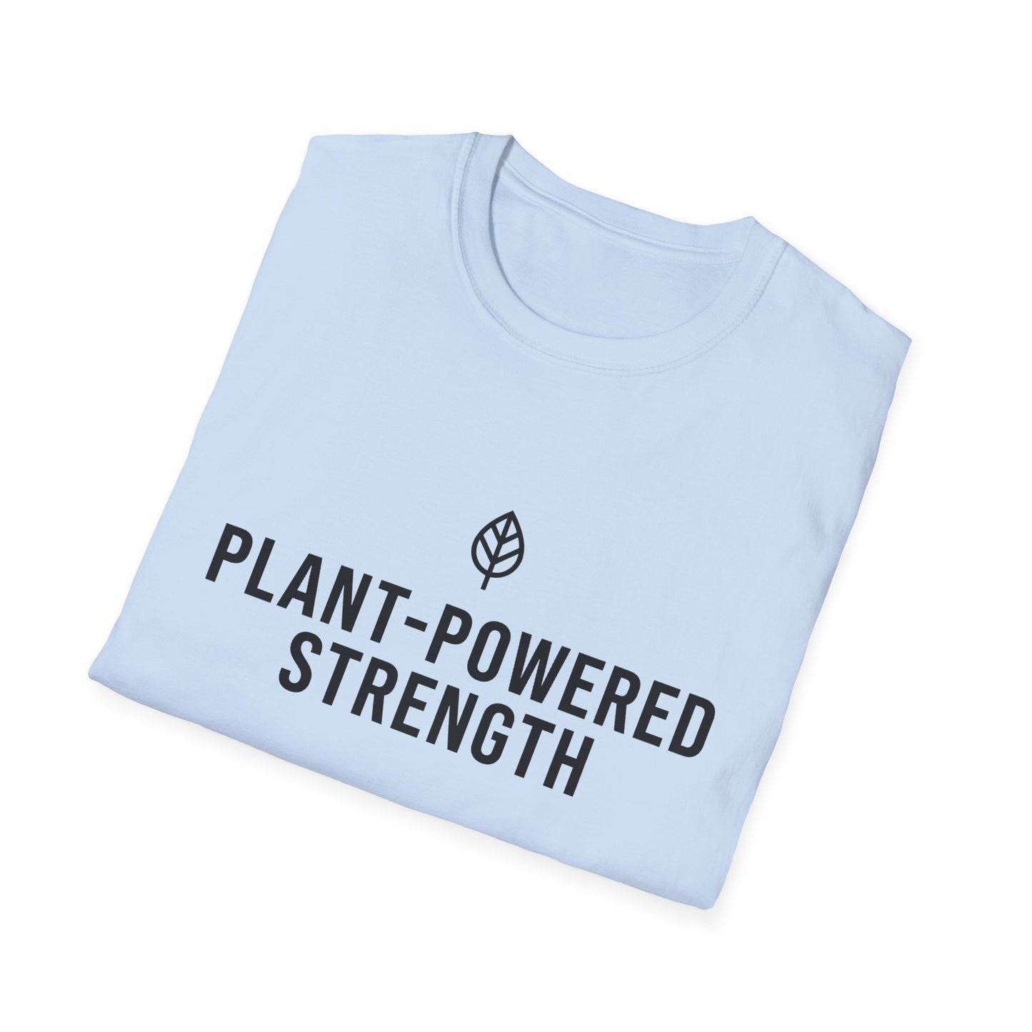 Plant-Powered Strength with Leaf Motif T-Shirt