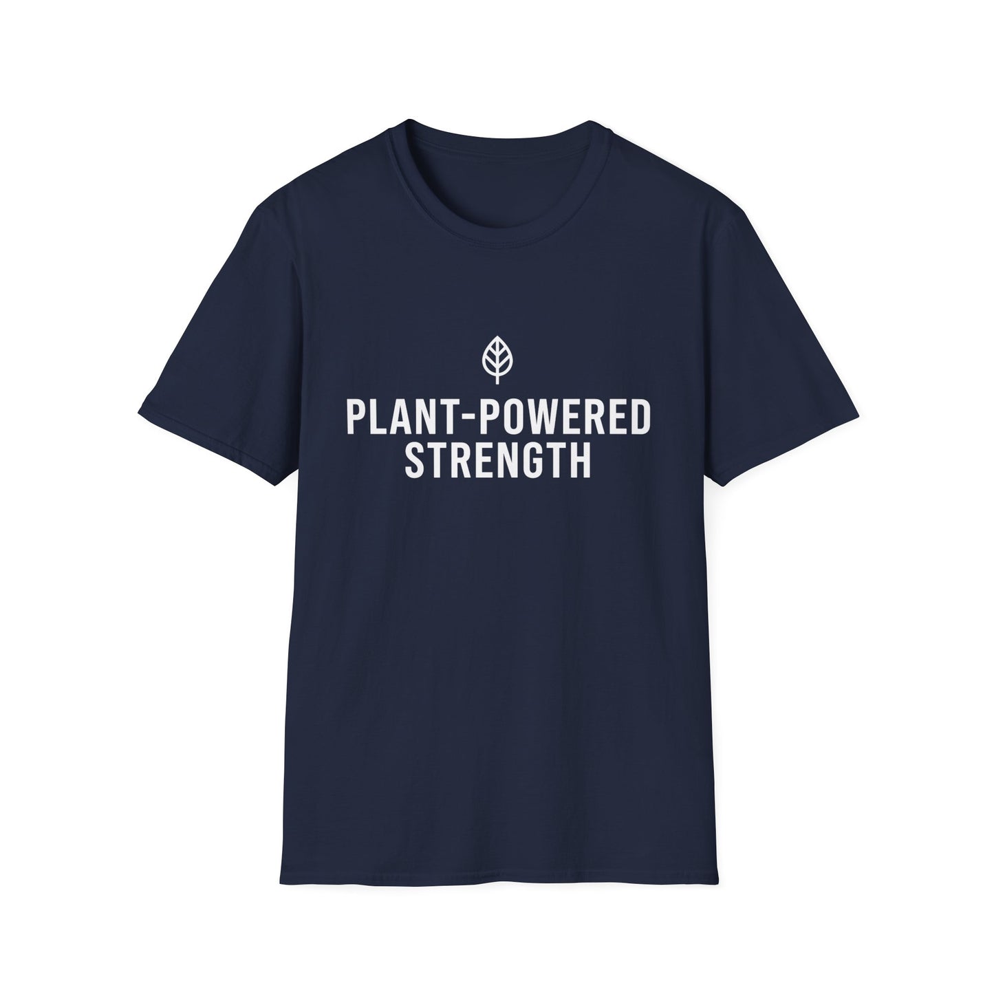 Plant-Powered Strength with Leaf Motif T-Shirt