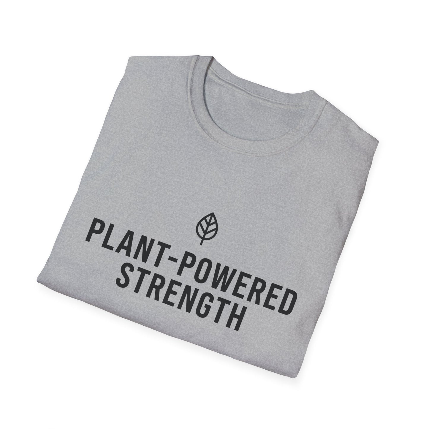 Plant-Powered Strength with Leaf Motif T-Shirt