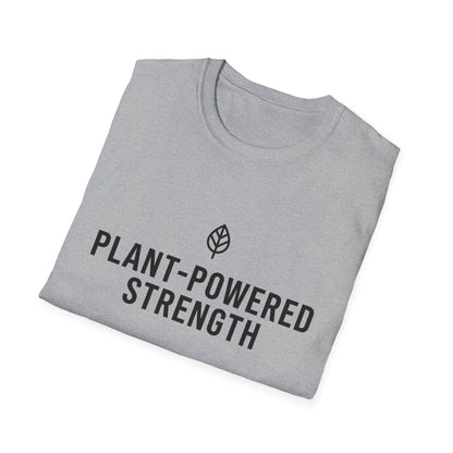 Plant-Powered Strength with Leaf Motif T-Shirt