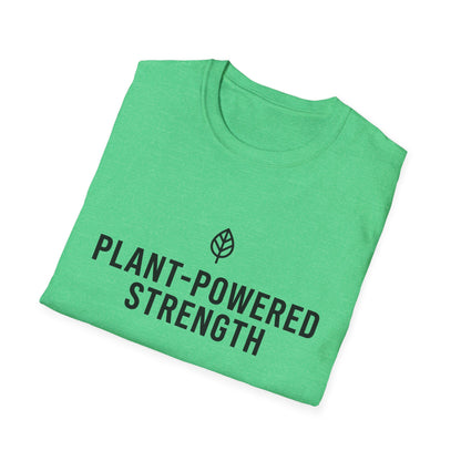 Plant-Powered Strength with Leaf Motif T-Shirt