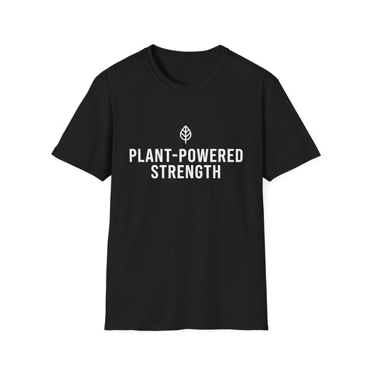 Plant-Powered Strength with Leaf Motif T-Shirt