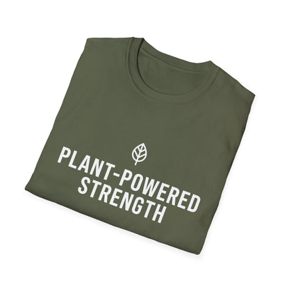 Plant-Powered Strength with Leaf Motif T-Shirt