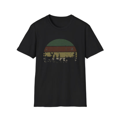 Rainbow Pattern Forest with Animals T-Shirt