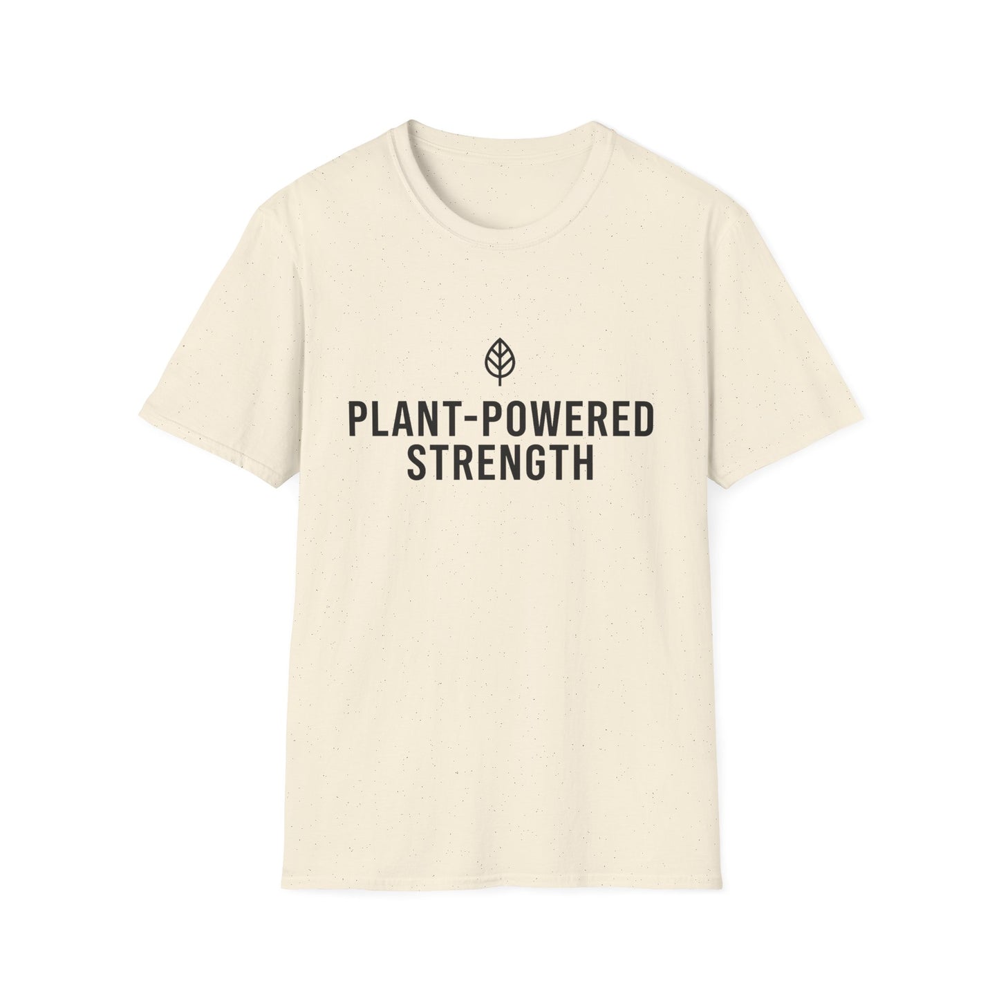 Plant-Powered Strength with Leaf Motif T-Shirt
