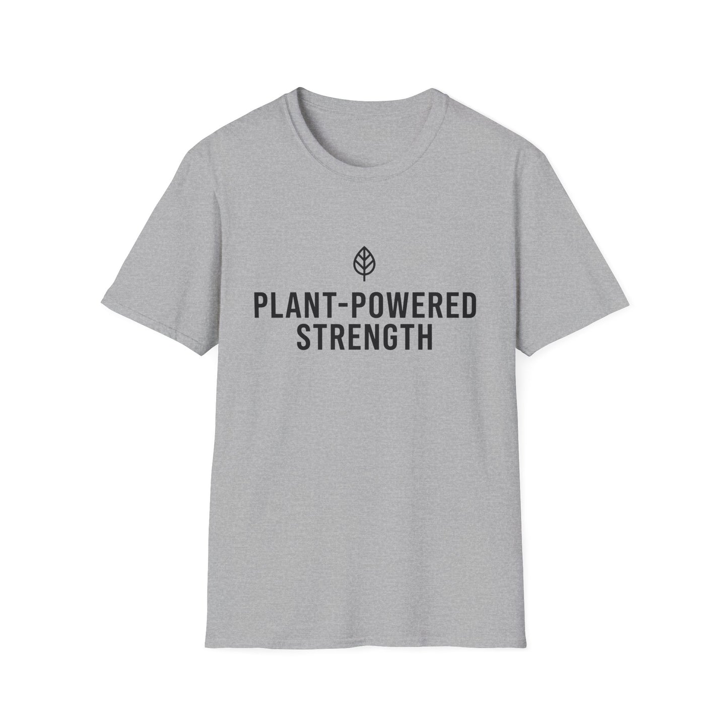 Plant-Powered Strength with Leaf Motif T-Shirt