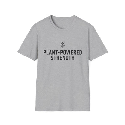 Plant-Powered Strength with Leaf Motif T-Shirt