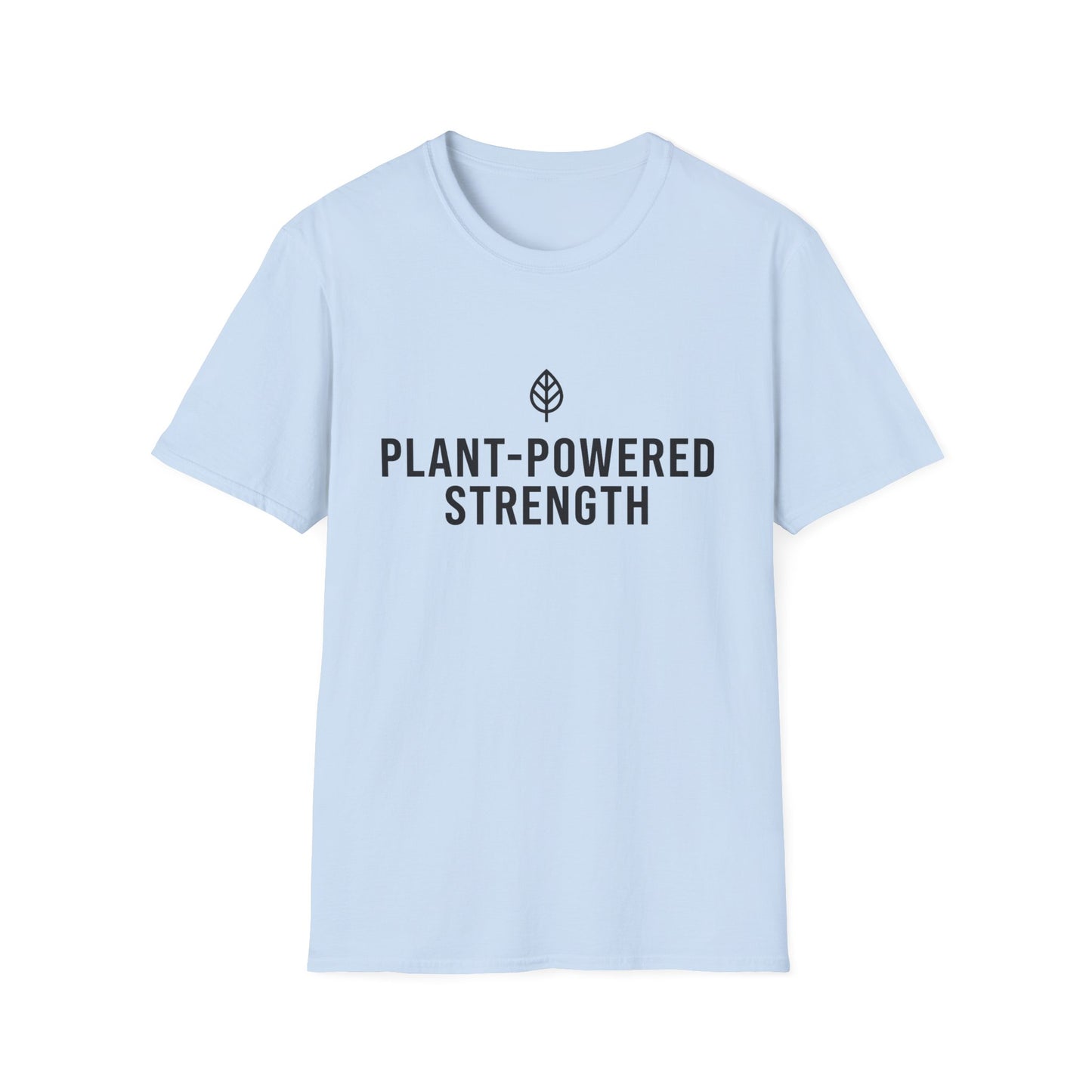 Plant-Powered Strength with Leaf Motif T-Shirt