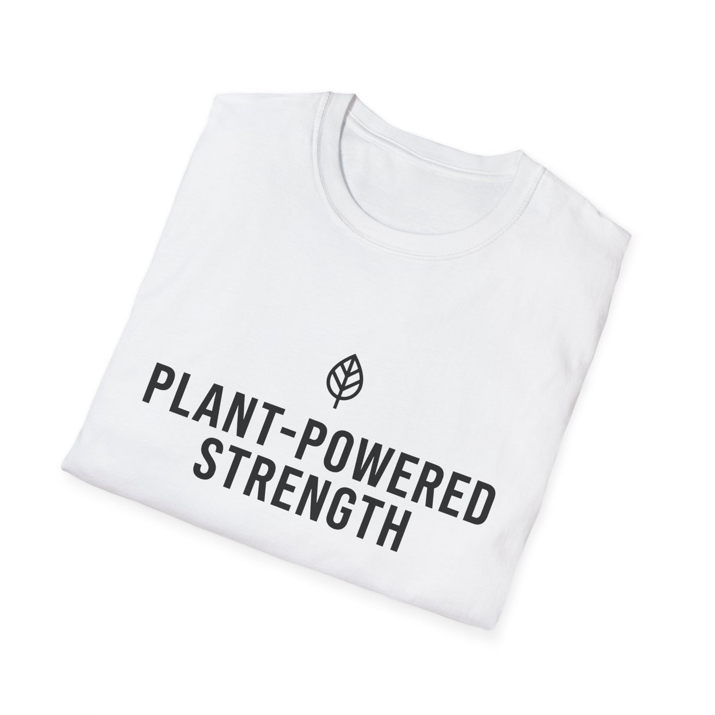 Plant-Powered Strength with Leaf Motif T-Shirt